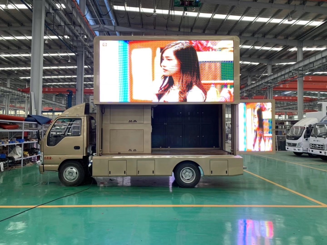LED Screen Car And Audio Outdoor Advertising Roadshow Stage Truck Diesel Manual