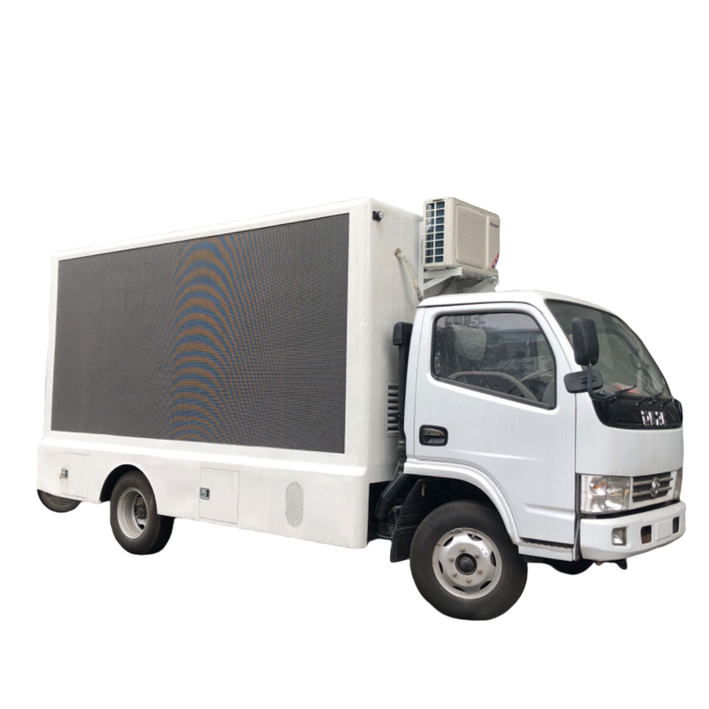 4x2 P4 Dongfeng Led Screen On Truck Euro 5 Euro 6 LHD Led Mobile Display Truck